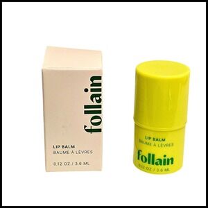 Follain Lip Balm Moisturizing Hydrating Skincare New 0.12 oz Full Size